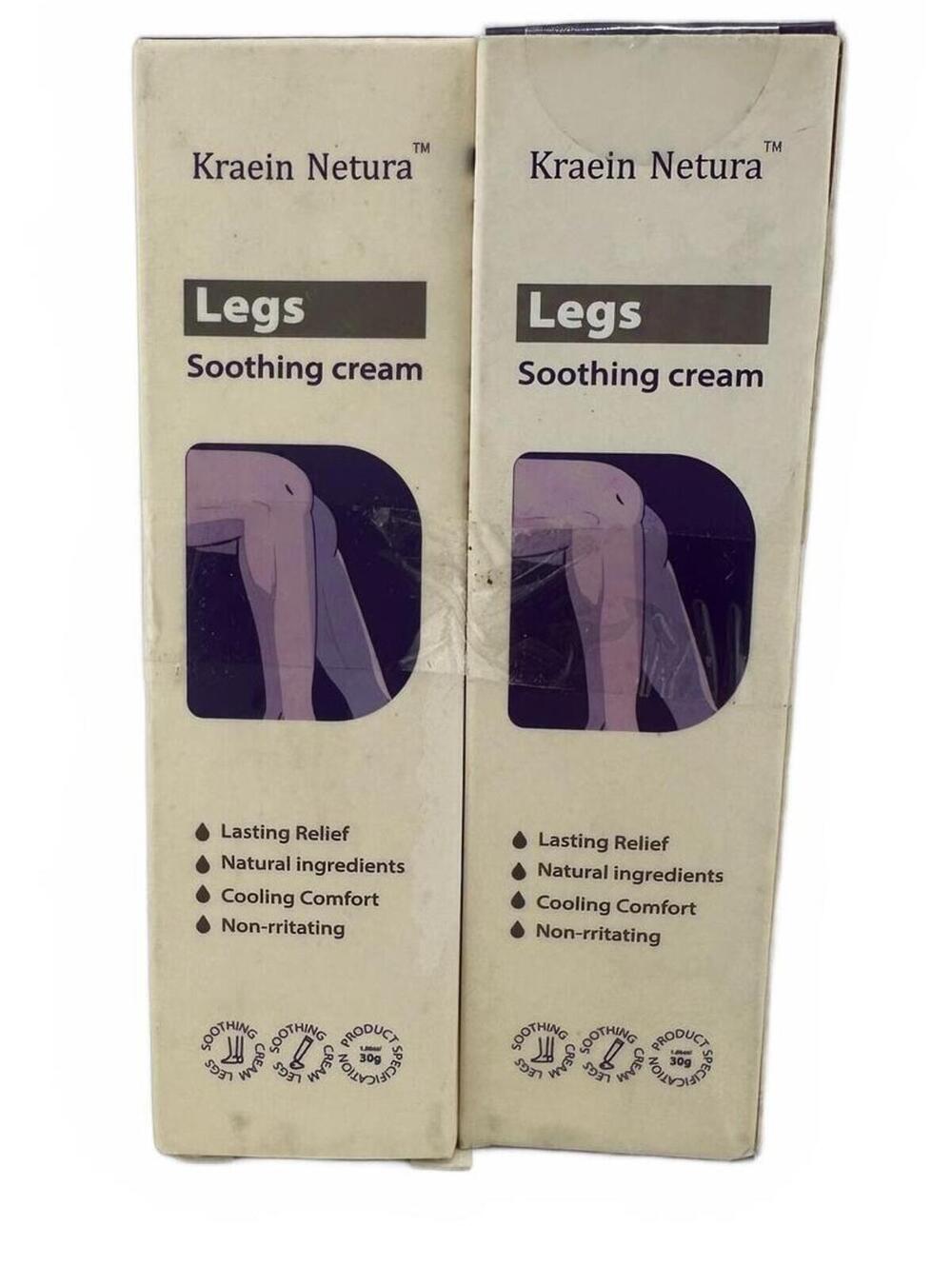 2/$30 ✨ Kraein Netura Legs Soothing Cream 30g x2 Cooling Relief Natural Set NIB